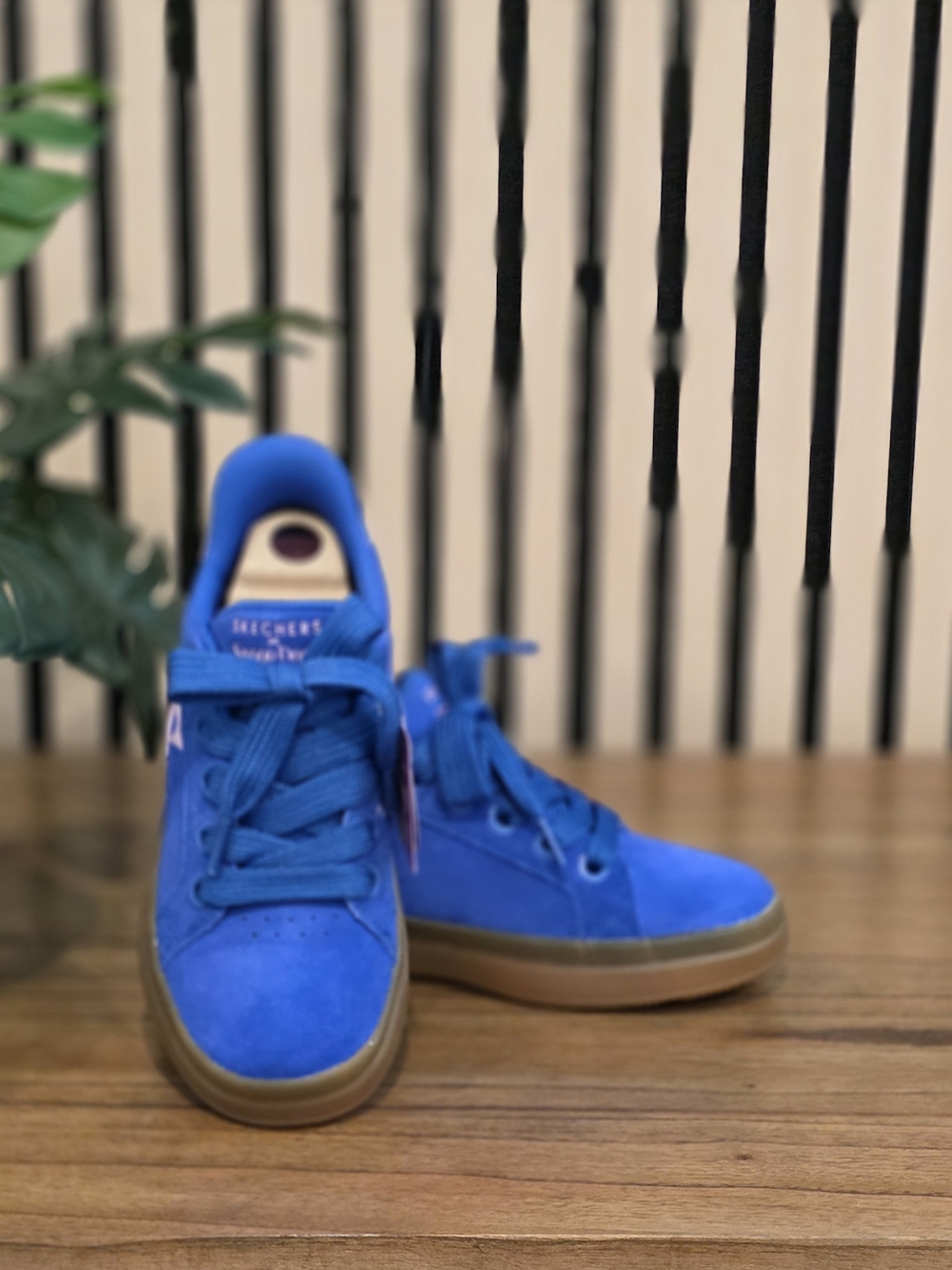 Skechers Snopp Dogg Blue Suede Women's Slip-in Sneakers